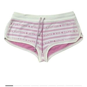 ISO LOUIS VUITTON PINK VINTAGE MINI SHORTS